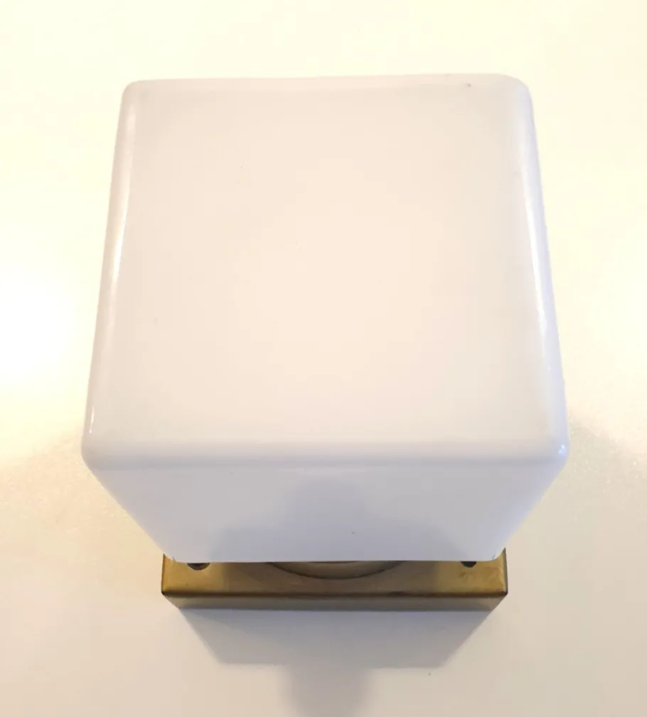 New Pamono Vintage Bauhaus Cubic Ceiling Light by Atrax Berlin or Rubli The Hague, 1930s