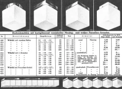 New Pamono Vintage Bauhaus Cubic Ceiling Light by Atrax Berlin or Rubli The Hague, 1930s
