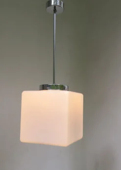 Best Pamono Vintage Bauhaus Style Cube Ceiling Lamp by Walter Kostka for Atrax-Gesellschaft