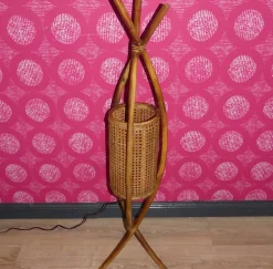 Sale Pamono Vintage Bentwood Floor Lamp with Viennese Weave