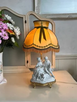 Discount Pamono Vintage Biscuit Porcelain Lamp
