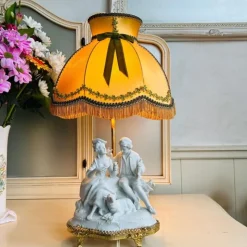 Discount Pamono Vintage Biscuit Porcelain Lamp