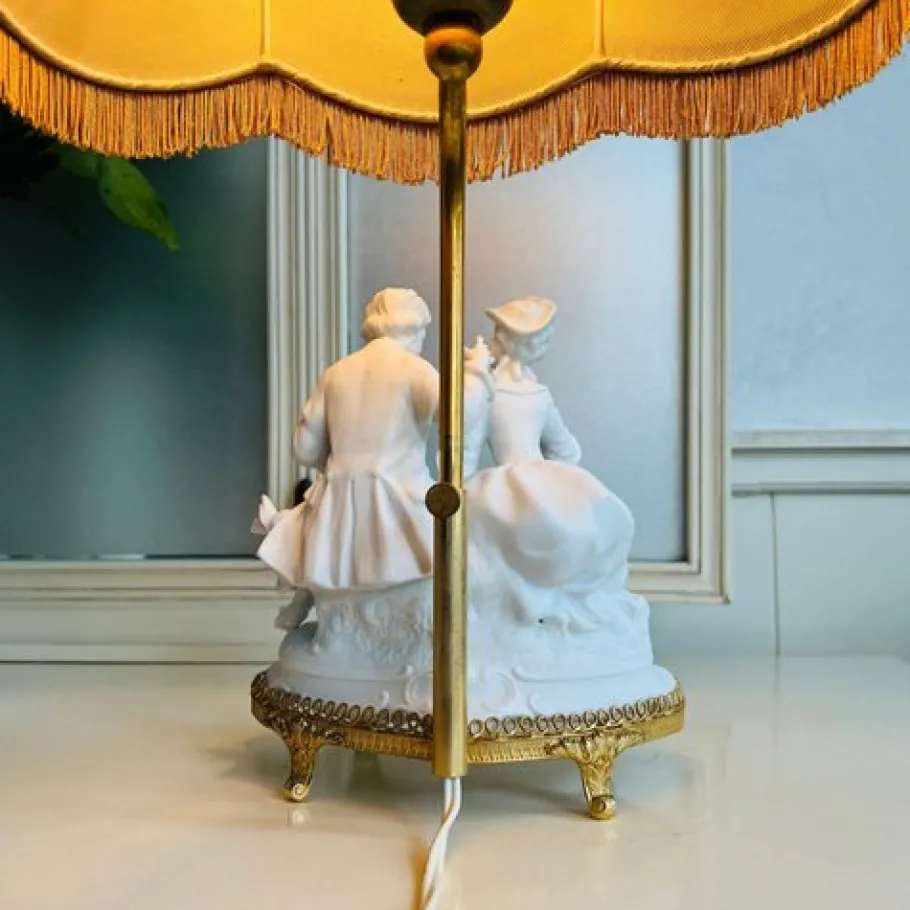 Discount Pamono Vintage Biscuit Porcelain Lamp