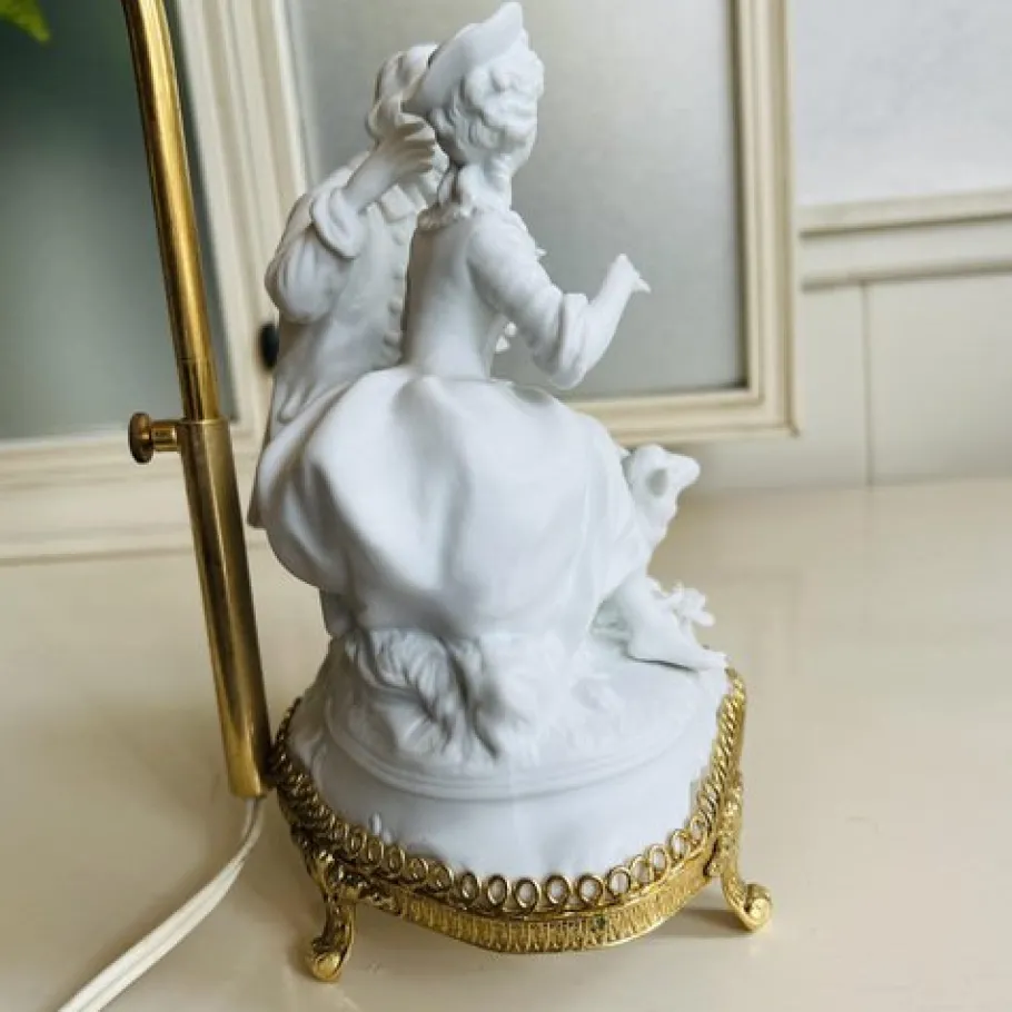 Discount Pamono Vintage Biscuit Porcelain Lamp