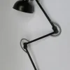 Pamono Vintage Black Aluminum Sconce from F.W. Schmid München