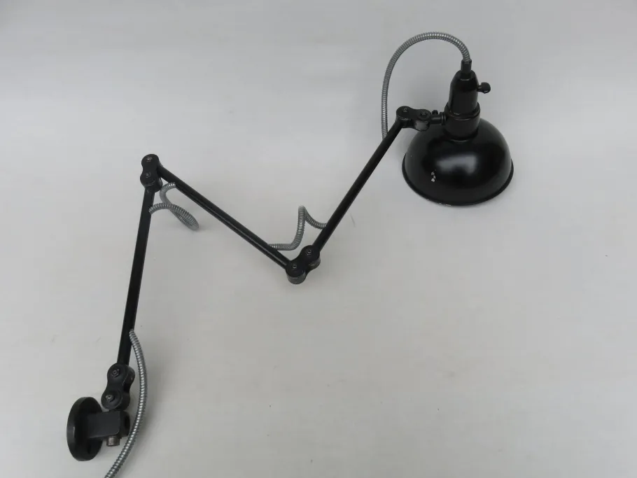 Pamono Vintage Black Aluminum Sconce from F.W. Schmid München