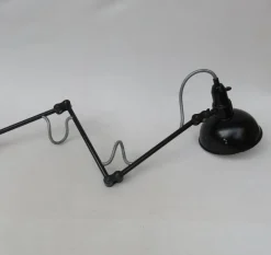 Pamono Vintage Black Aluminum Sconce from F.W. Schmid München