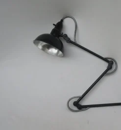 Pamono Vintage Black Aluminum Sconce from F.W. Schmid München