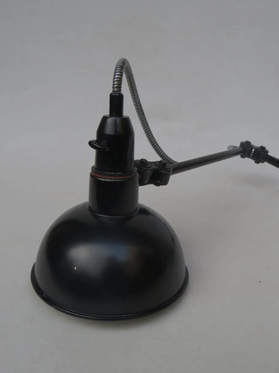 Pamono Vintage Black Aluminum Sconce from F.W. Schmid München