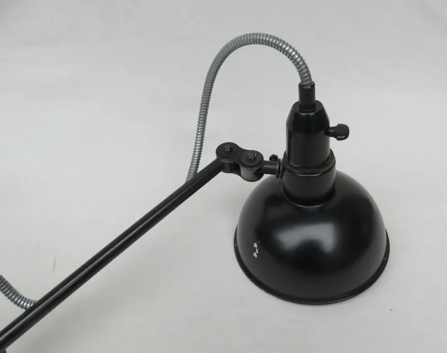 Pamono Vintage Black Aluminum Sconce from F.W. Schmid München