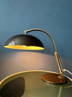 New Pamono Vintage Black Hala Busquet 144 Desk Lamp by Herman Busquet