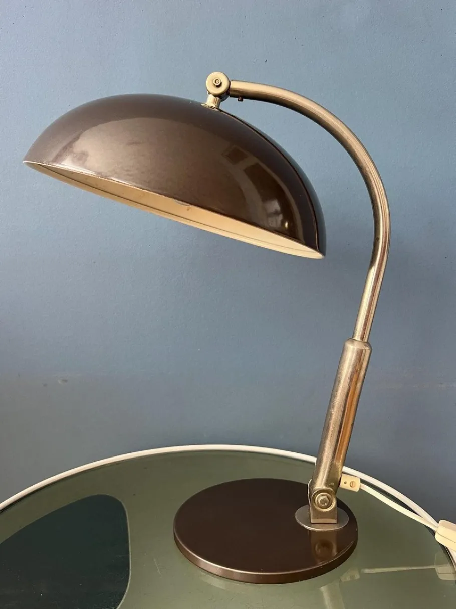 New Pamono Vintage Black Hala Busquet 144 Desk Lamp by Herman Busquet