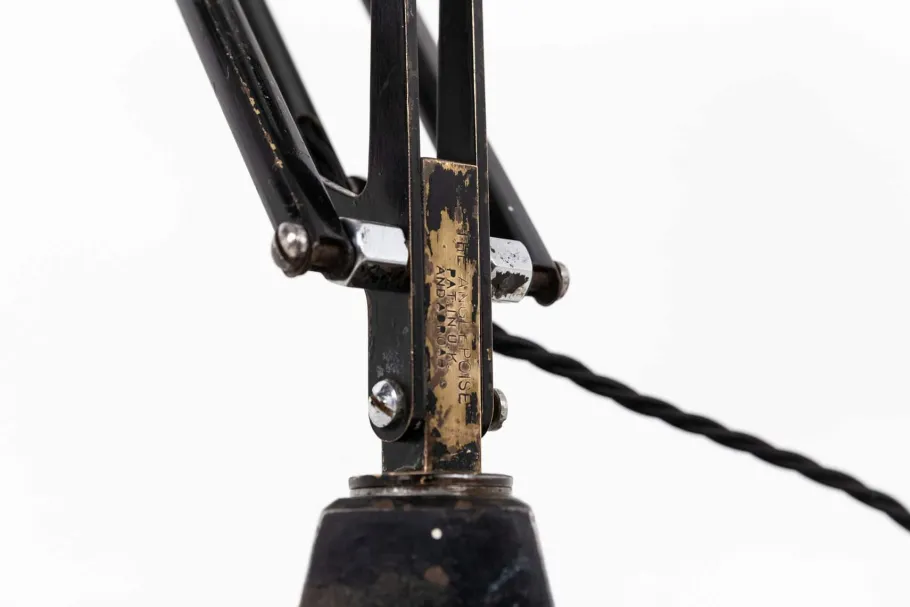 Discount Pamono Vintage Black Model 1208 Anglepoise Desk Lamp from Herbert Terry & Sons., 1940s