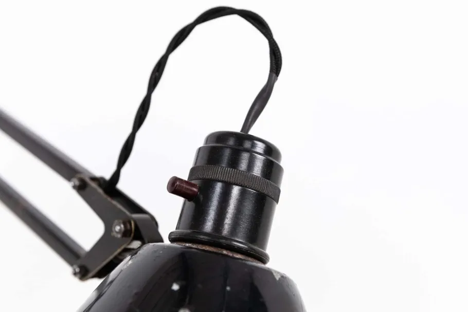 Discount Pamono Vintage Black Model 1208 Anglepoise Desk Lamp from Herbert Terry & Sons., 1940s