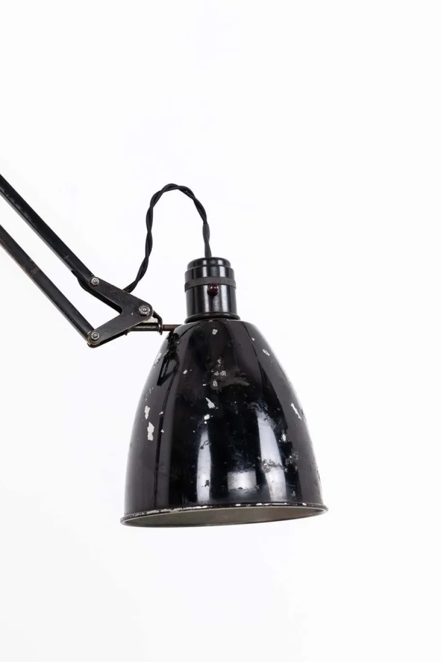 Discount Pamono Vintage Black Model 1208 Anglepoise Desk Lamp from Herbert Terry & Sons., 1940s