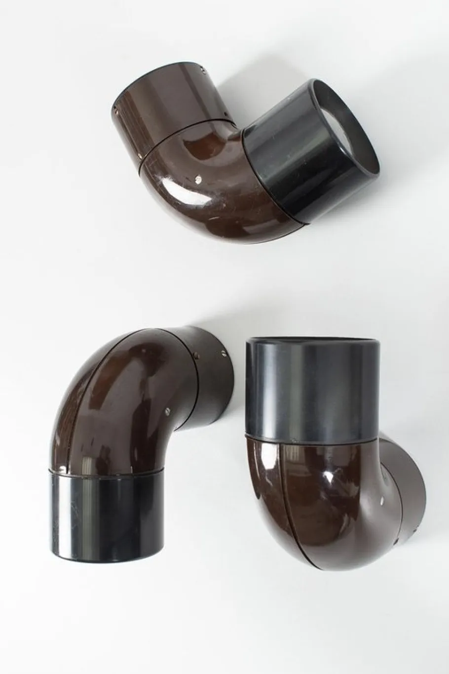 New Pamono Vintage Black Plastic Spotlight