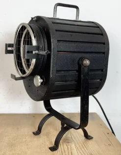 Discount Pamono Vintage Black Theatre Spotlight Table Lamp, 1960s