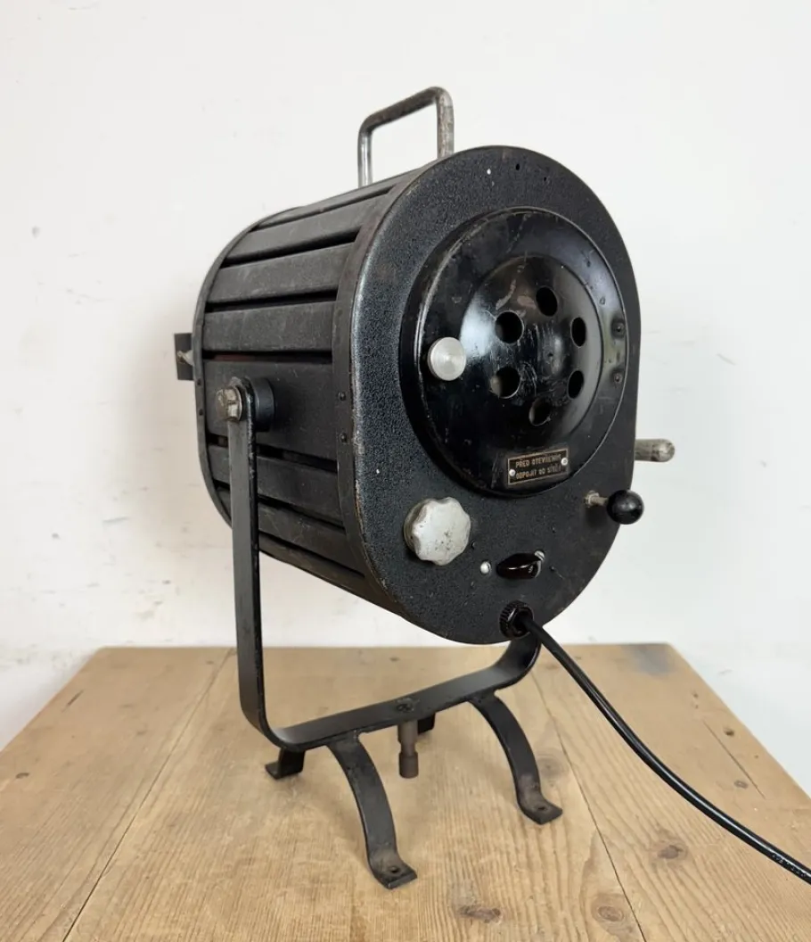 Discount Pamono Vintage Black Theatre Spotlight Table Lamp, 1960s
