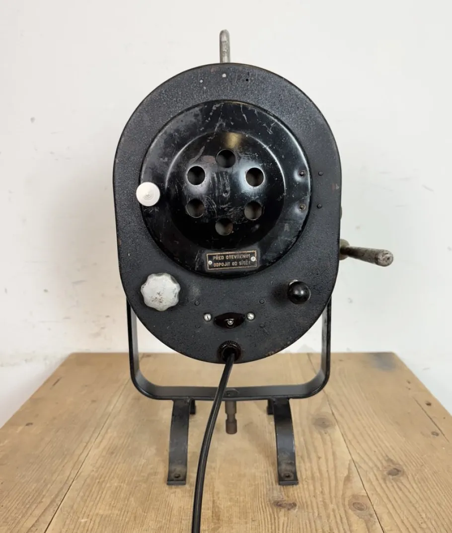 Discount Pamono Vintage Black Theatre Spotlight Table Lamp, 1960s