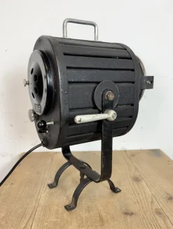 Discount Pamono Vintage Black Theatre Spotlight Table Lamp, 1960s