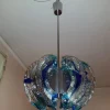 Best Pamono Vintage Blue Chandelier from Mazzega, 1970s
