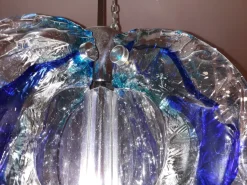 Best Pamono Vintage Blue Chandelier from Mazzega, 1970s