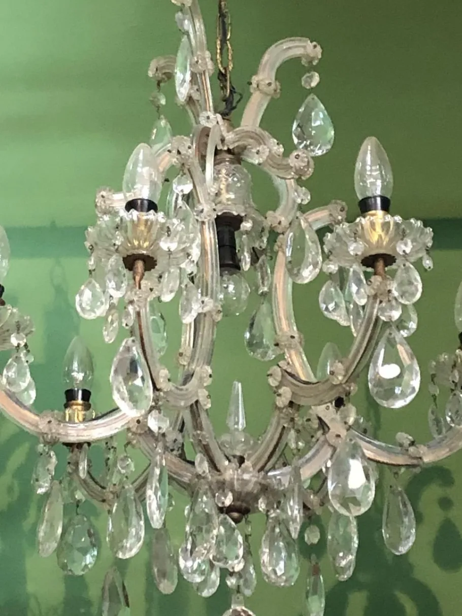 Sale Pamono Vintage Bohemia Chandelier, 1950s