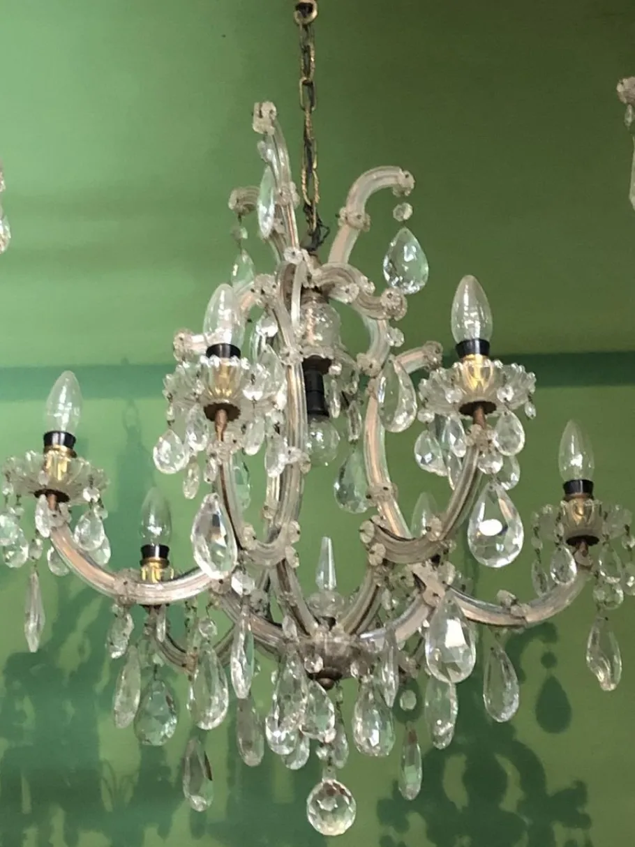 Sale Pamono Vintage Bohemia Chandelier, 1950s