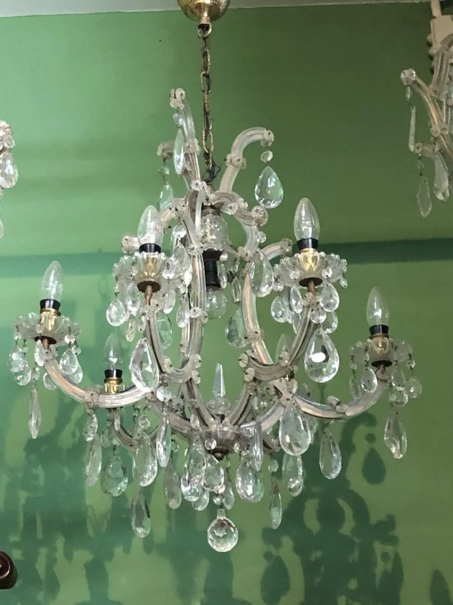 Sale Pamono Vintage Bohemia Chandelier, 1950s