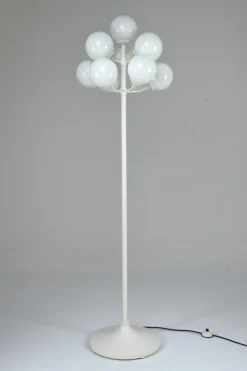 Outlet Pamono Vintage Boule Floor Lamp in the Style of Max Bill, 1960s