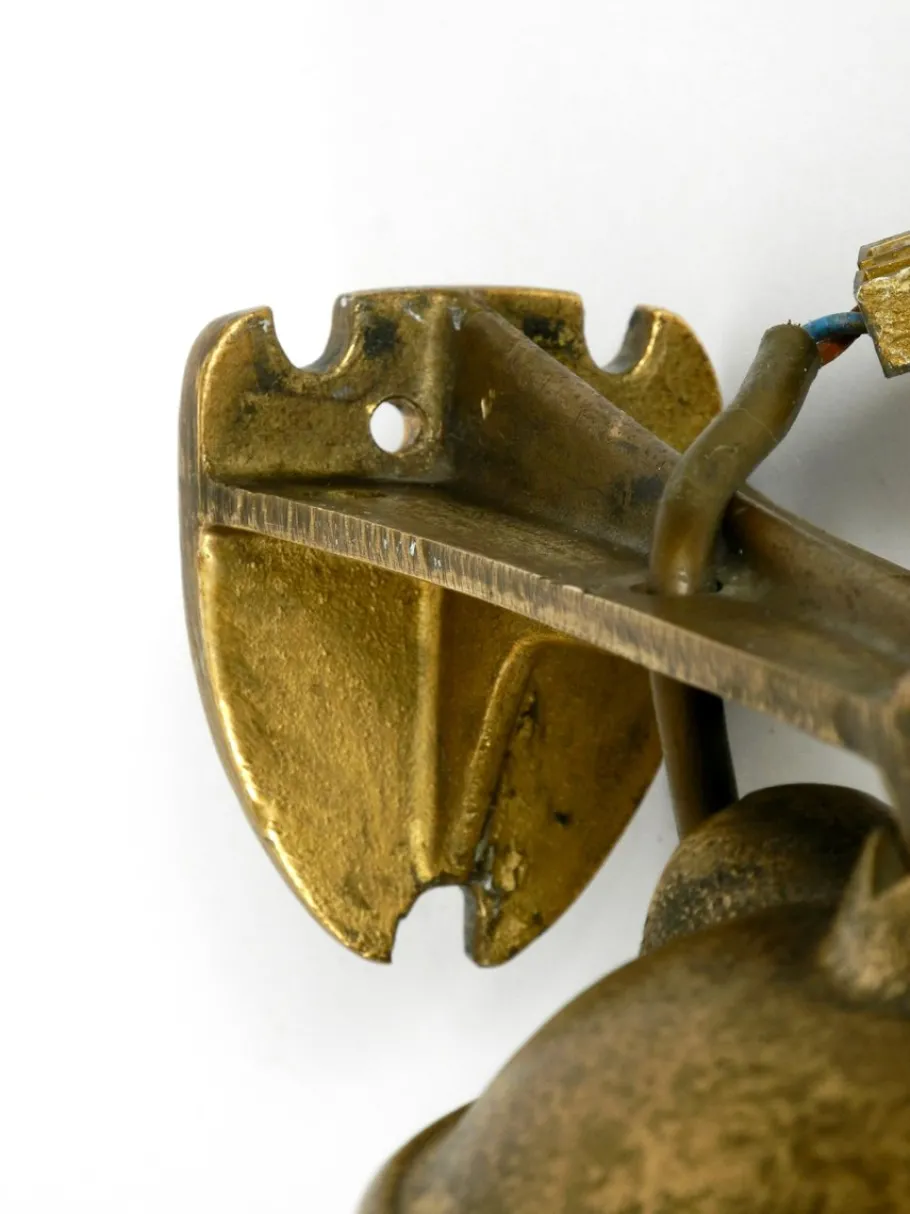 Discount Pamono Vintage Brass and Glass Ship Wall Lamp, 1950s