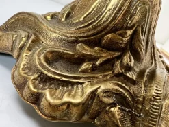 Sale Pamono Vintage Brass and Marble Dolphin Table Lamp, France, 1950s