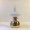 Outlet Pamono Vintage Brass and Opaline Glass Oil Lamp by Henning Koppel for Louis Poulsen, 1960s