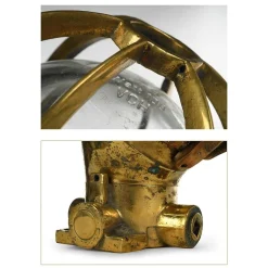 Best Pamono Vintage Brass Boat Wall Light