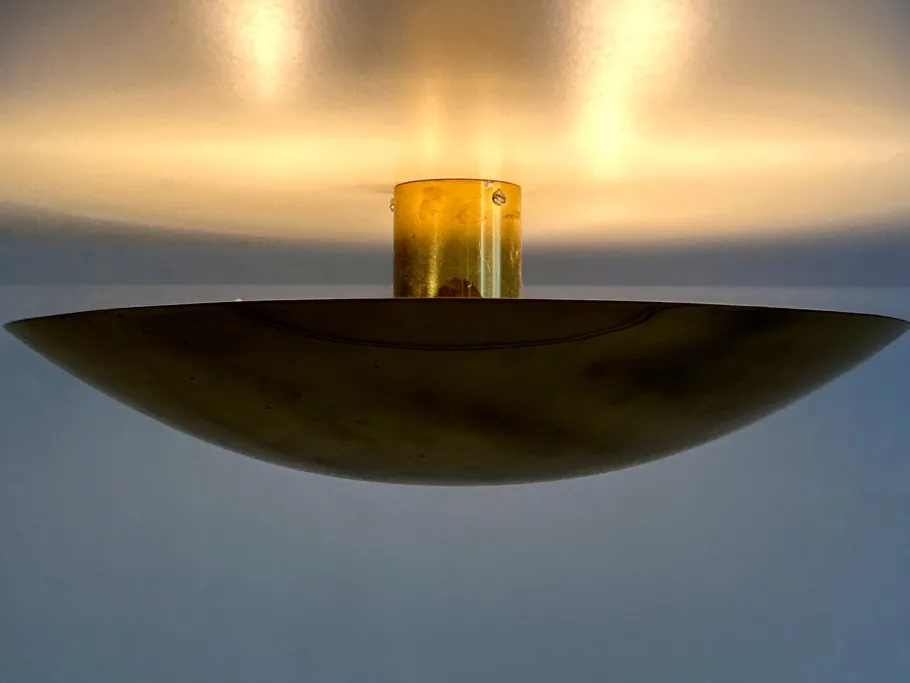 Discount Pamono Vintage Brass Ceiling Light by Florian Schulz, 1960s