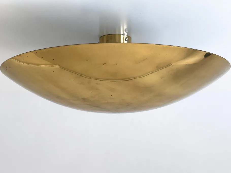 Discount Pamono Vintage Brass Ceiling Light by Florian Schulz, 1960s