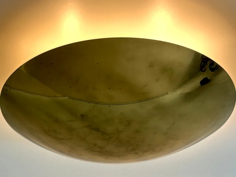 Discount Pamono Vintage Brass Ceiling Light by Florian Schulz, 1960s