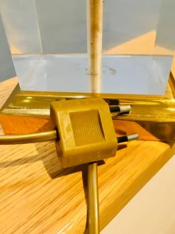 Outlet Pamono Vintage Brass Corn Lamp in the style of Maison Charles, 1960s