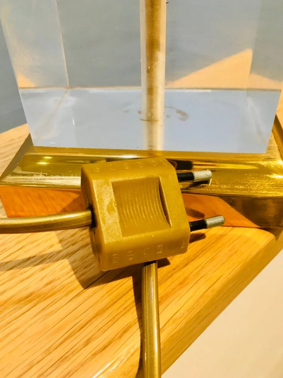 Outlet Pamono Vintage Brass Corn Lamp in the style of Maison Charles, 1960s