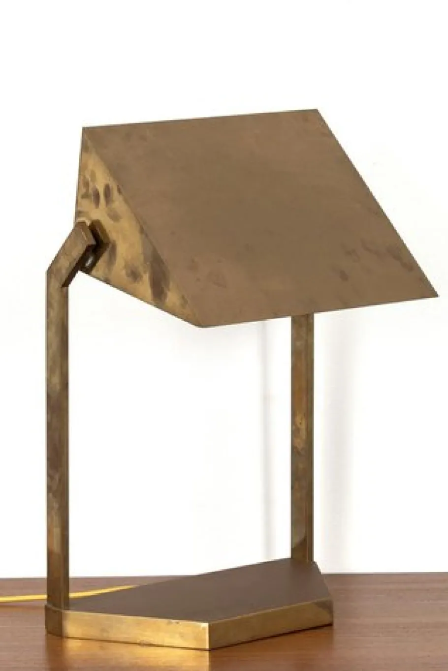 New Pamono Vintage Brass Desk Lamp