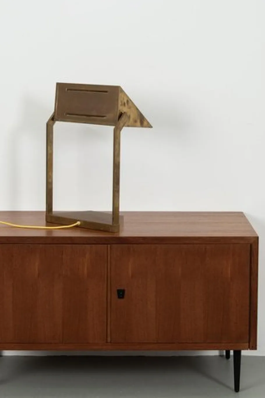 New Pamono Vintage Brass Desk Lamp
