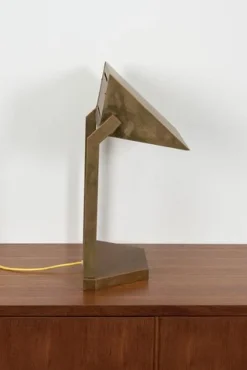 New Pamono Vintage Brass Desk Lamp