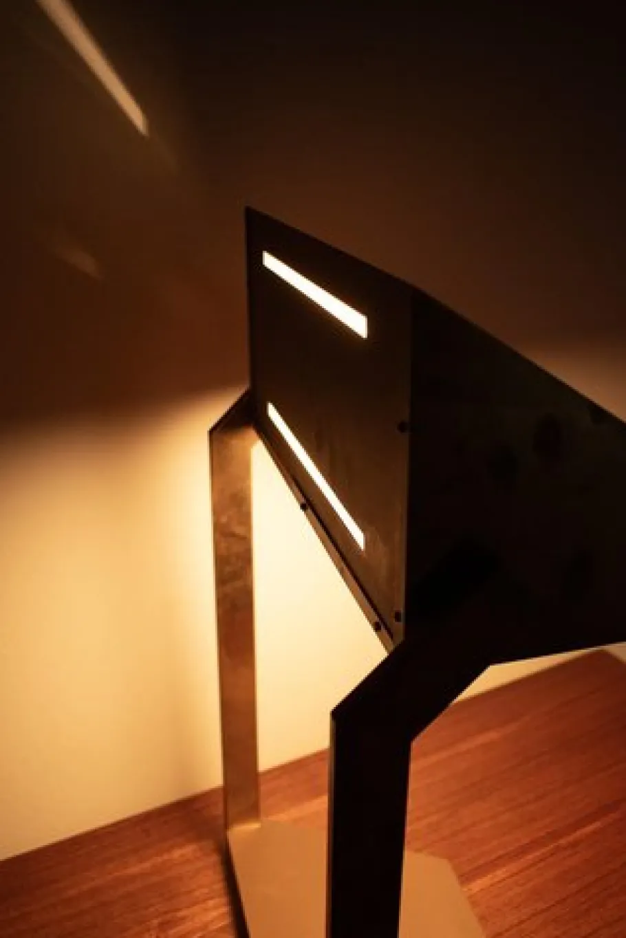 New Pamono Vintage Brass Desk Lamp