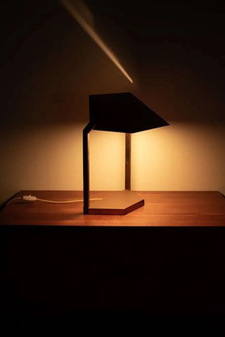 New Pamono Vintage Brass Desk Lamp