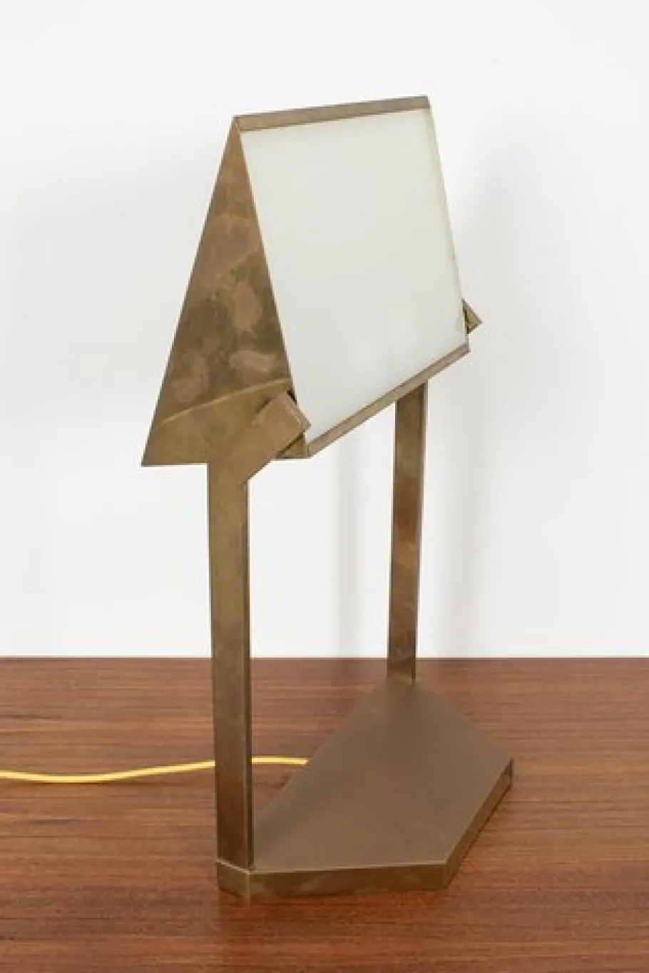 New Pamono Vintage Brass Desk Lamp