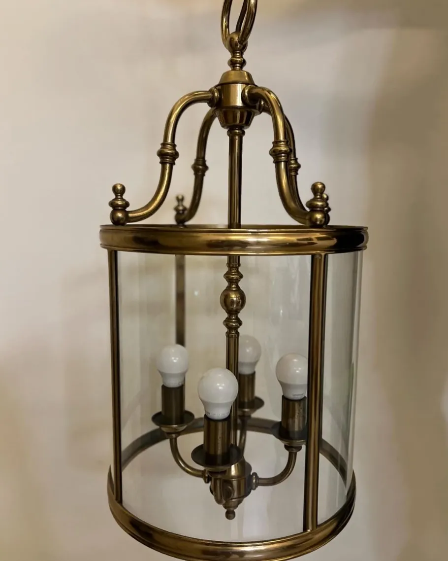 Hot Pamono Vintage Brass Lantern