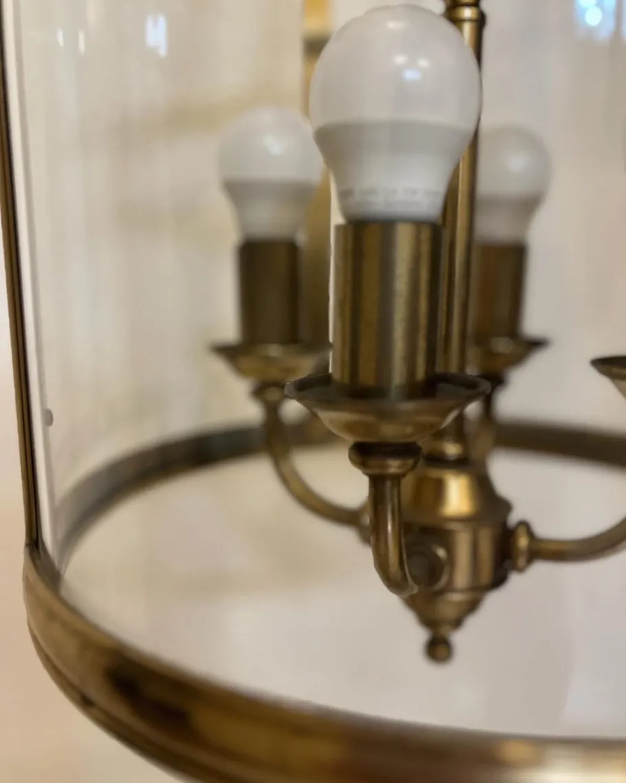 Hot Pamono Vintage Brass Lantern