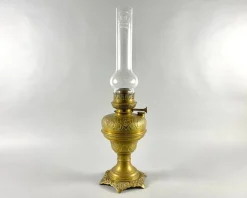 Outlet Pamono Vintage Brass Oil Table Lamp, Belgium, 1970s