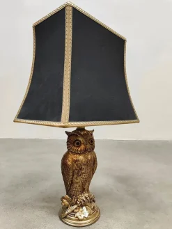 Sale Pamono Vintage Brass Owl Lamp from Loevsky & Loevsky, 1970s