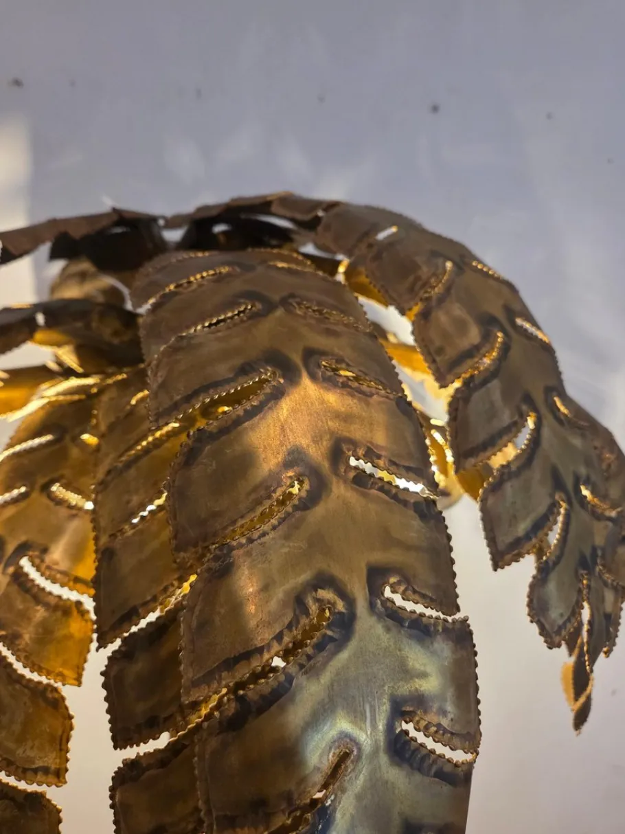 Sale Pamono Vintage Brass Palm Floor Lamp from Maison Jansen, France, 1975